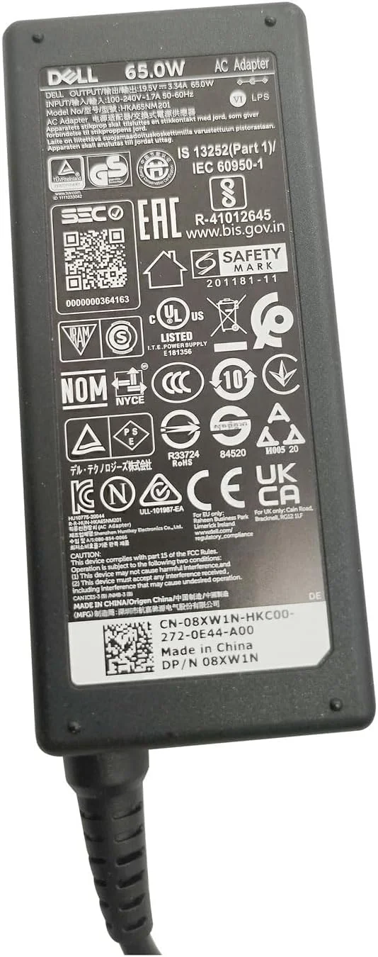 Dell 65W 4.5mm tip Laptop Charger,VOSTRO 3420 3425 3510 3515 3520 3525 5410 5415 5510 5515 5620 5625 AC Adapter, Black, HKA65NM201 Dell 65W 4.5mm tip Laptop Charger,VOSTRO 3420 3425 3510 3515 3520 3525 5410 5415 5510 5515 5620 5625 AC Adapter, Black, HKA65NM201