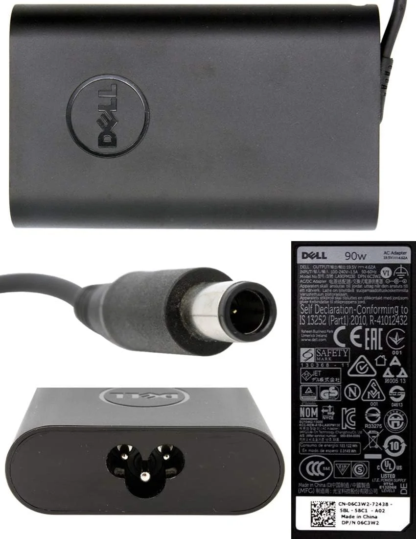 آداپتور شارژر لپ تاپ دل Dell Latitude E4200 E4300 E4310 E5250 E5400 E5410 E5420 به همراه کابل برق