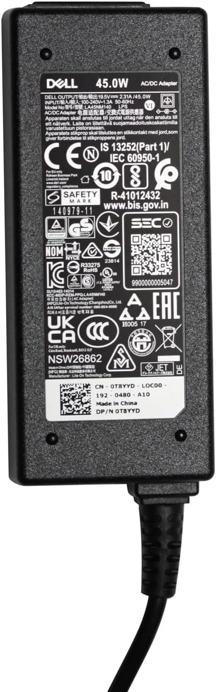 آداپتور برق 45 وات 19.5 ولت 2.31 آمپر اصلی دل مدل Inspiron 14-3452 AC LA45NM140 0KXTTW KXTTW به همراه کابل برق و 1 سال گارانتی تعویض آداپتور برق 45 وات 19.5 ولت 2.31 آمپر اصلی دل مدل Inspiron 14-3452 AC LA45NM140 0KXTTW KXTTW به همراه کابل برق و 1 سال گارانتی تعویض