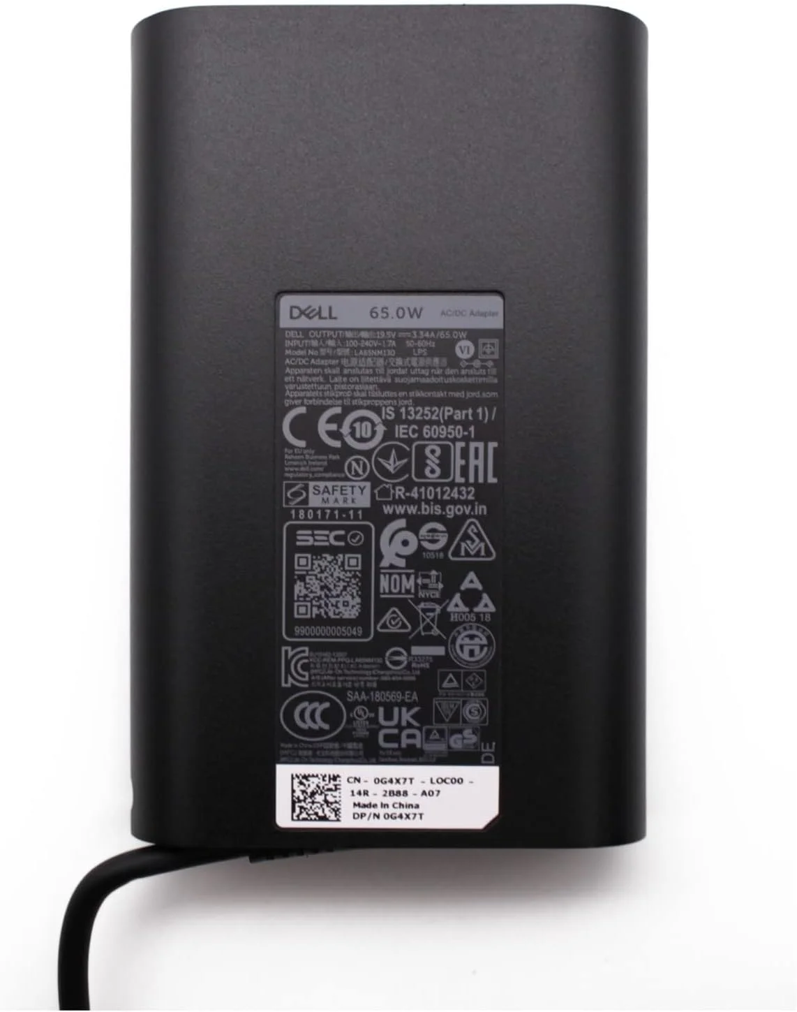 آداپتور AC دل PA12 65W مدل 928G4 / N6M8J / 6TM1C / RGFH0 آداپتور AC دل PA12 65W مدل 928G4 / N6M8J / 6TM1C / RGFH0