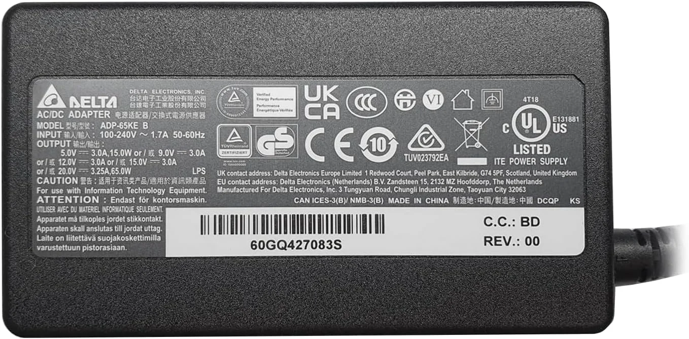 آداپتور 65 واتی USB-C دلتا سازگار با لپ تاپ های Lenovo Thinkpad A285 A485 E480 E485 E485 20KU E580 E585 L380 L380 20M5 Thinkpad X1 Carbon GEN 5 6 X1 Yoga 5Pro X1 Carbon 20HR X1 20JB X1 20K3 20K4 X270 X270 20HM آداپتور 65 واتی USB-C دلتا سازگار با لپ تاپ های Lenovo Thinkpad A285 A485 E480 E485 E485 20KU E580 E585 L380 L380 20M5 Thinkpad X1 Carbon GEN 5 6 X1 Yoga 5Pro X1 Carbon 20HR X1 20JB X1 20K3 20K4 X270 X270 20HM
