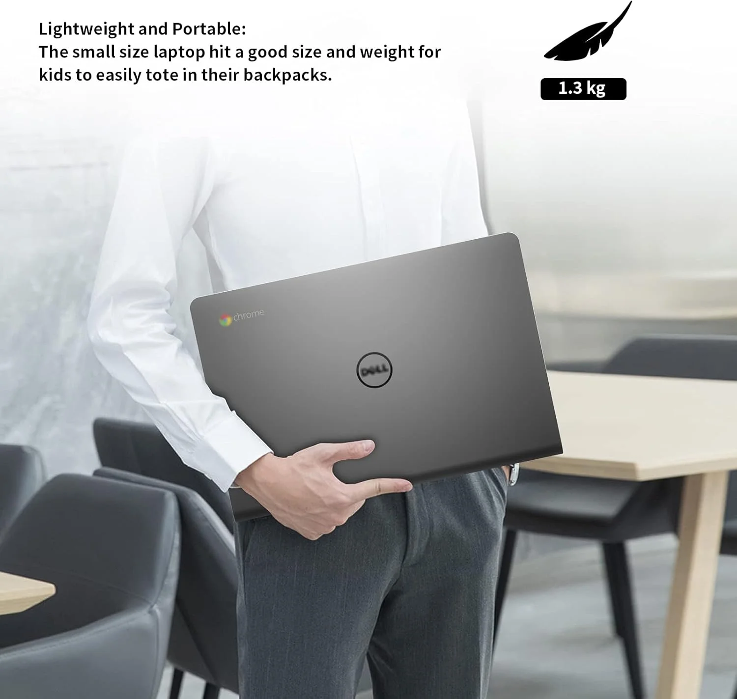لپ تاپ Dell Chromebook 11 CB1C13 (بازسازی شده) پردازنده Intel Celeron 2955U، رم 4 گیگابایتی، حافظه 16 گیگابایتی، شارژر
