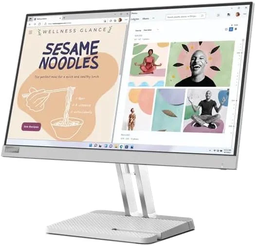 مانیتور لنوو L22e-40، نمایشگر 21.5 اینچی FHD، 1x HDMI® 1.4، 1x VGA، پایه شیب دار، AMD FreeSync، خاکستری ابری - [67AFKACBAE]