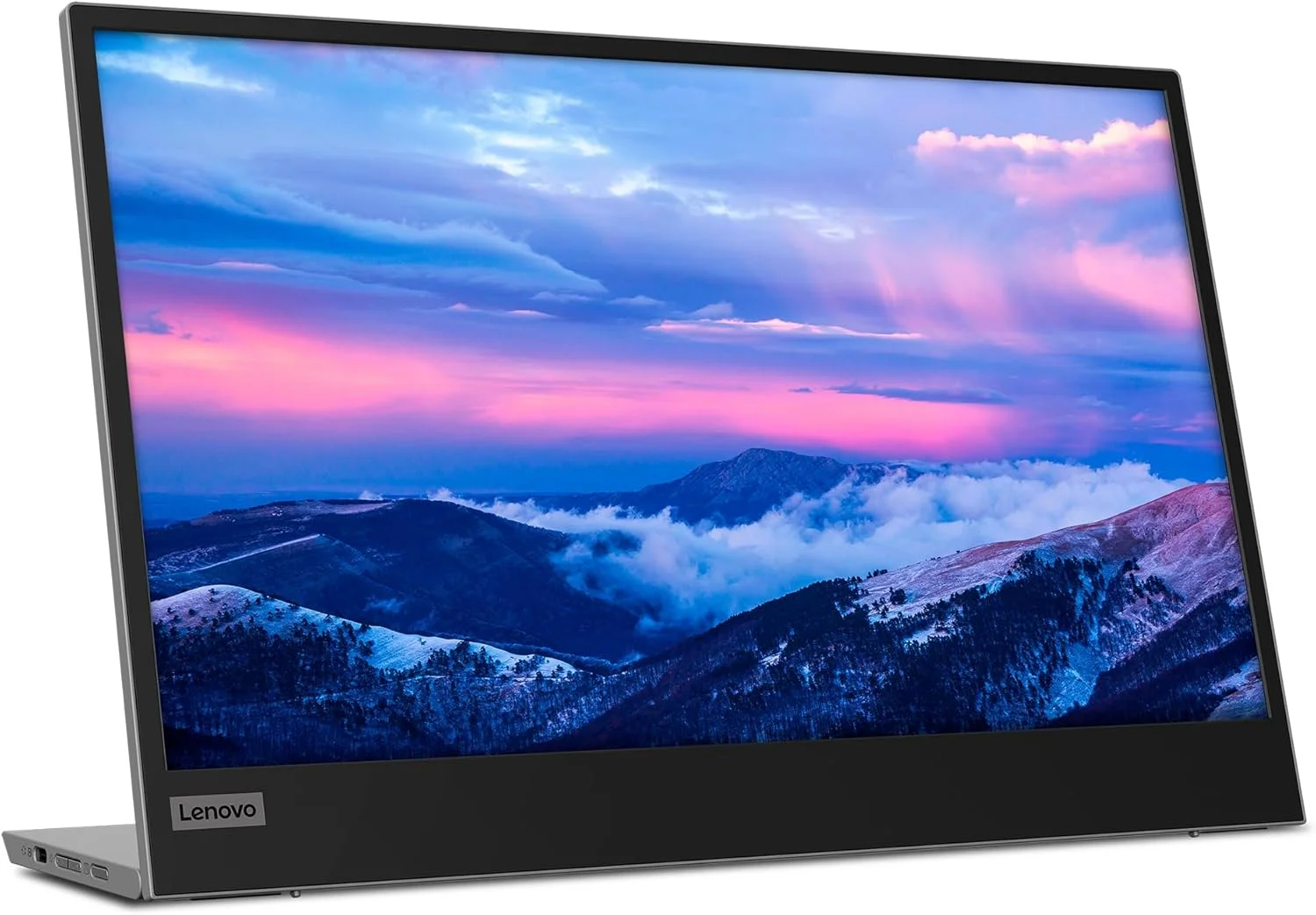 مانیتور قابل حمل 15.6 اینچی لنوو L15، FHD، 1080p، 60 هرتز، IPS، 6ms، USB-C، با کاور، مشکی کلاغی [66E4UAC1WL] - 3 سال گارانتی