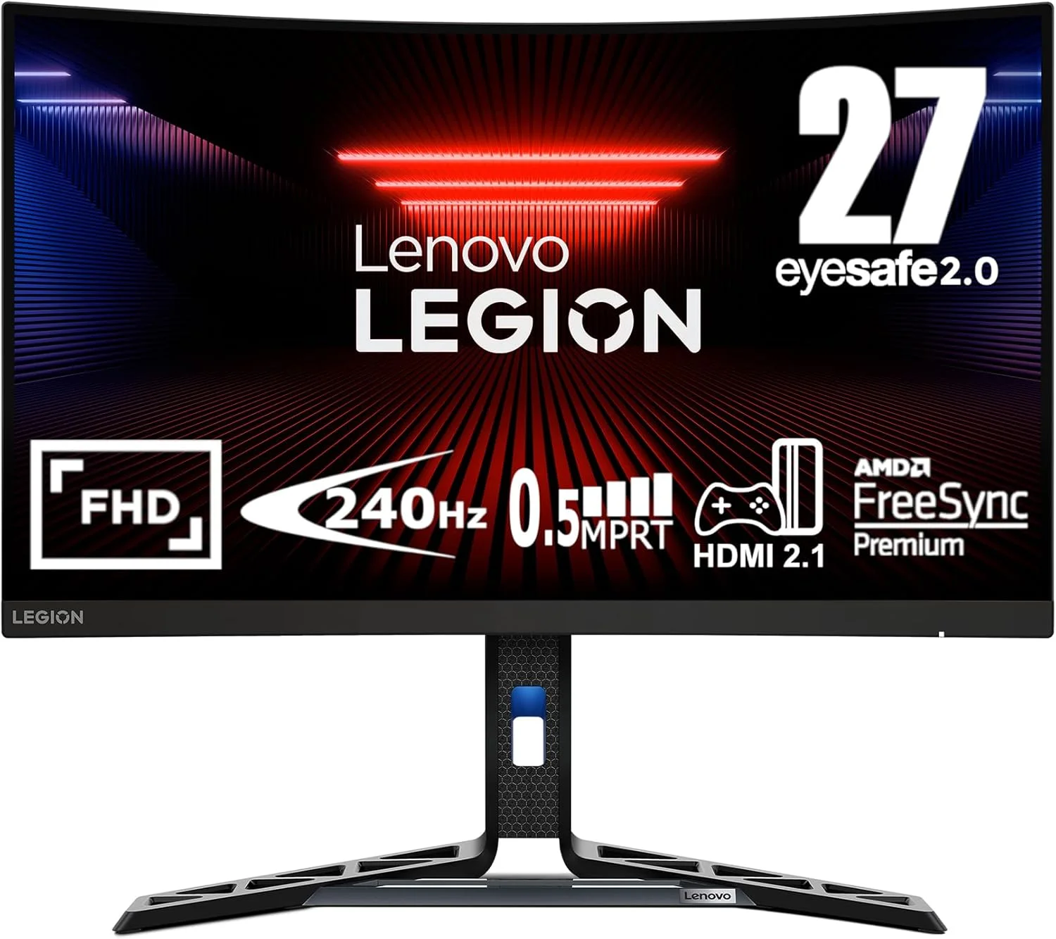 نمایشگر ال ای دی لنوو Legion R27fc-30، 68.6 سانتی متر (27 اینچ)، 1920 x 1080 پیکسل، فول اچ دی، مشکی