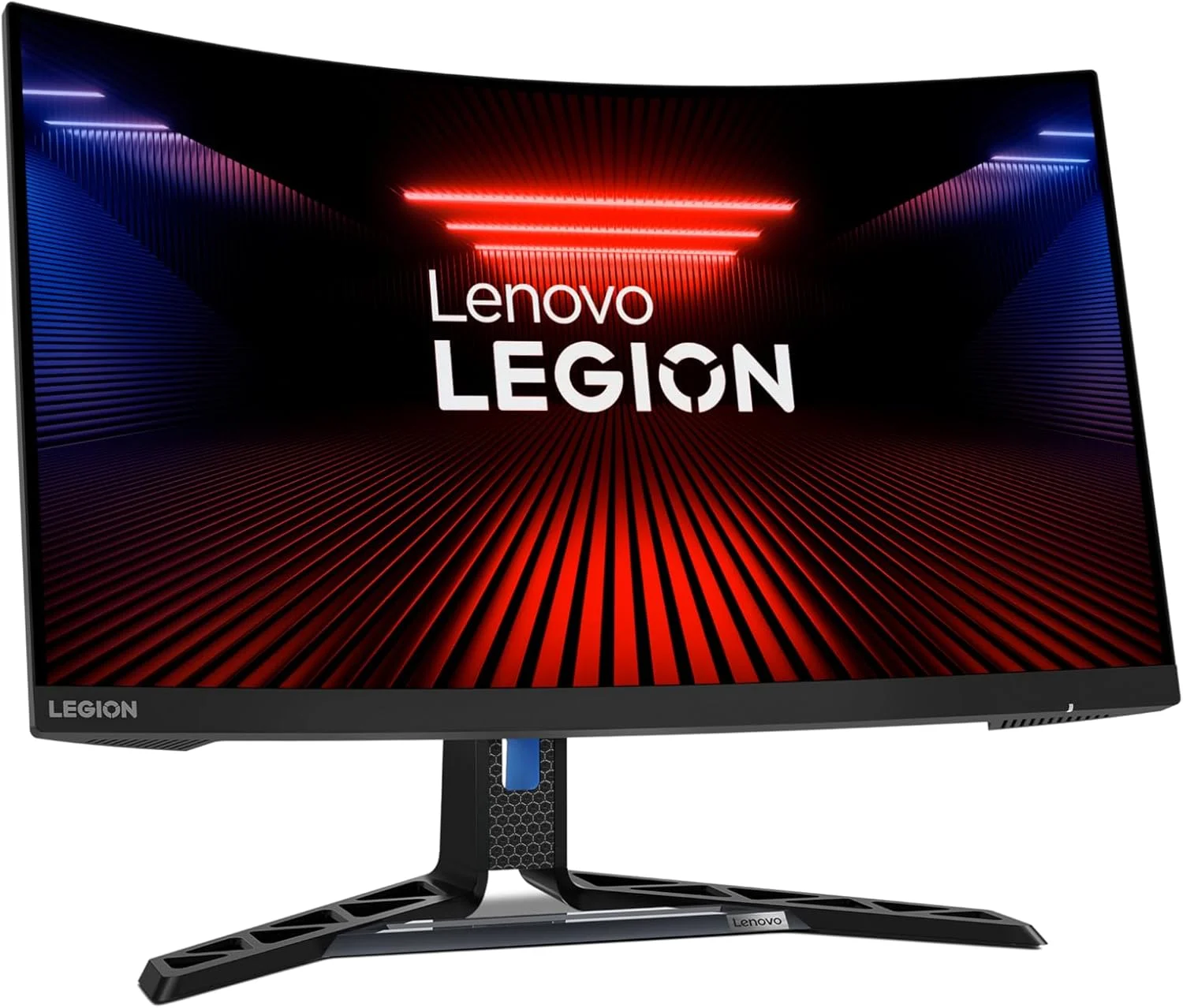مانیتور گیمینگ 27 اینچی خمیده لنوو Legion R27fc-30 با پنل VA فول اچ دی، نرخ 240 هرتز (280 هرتز اورکلاک)، زمان پاسخگویی 0.5 میلی ثانیه، دارای پورت های HDMI، DisplayPort، FreeSync Premium و پایه قابل تنظیم Tilt, Lift, Pivot, Swivel