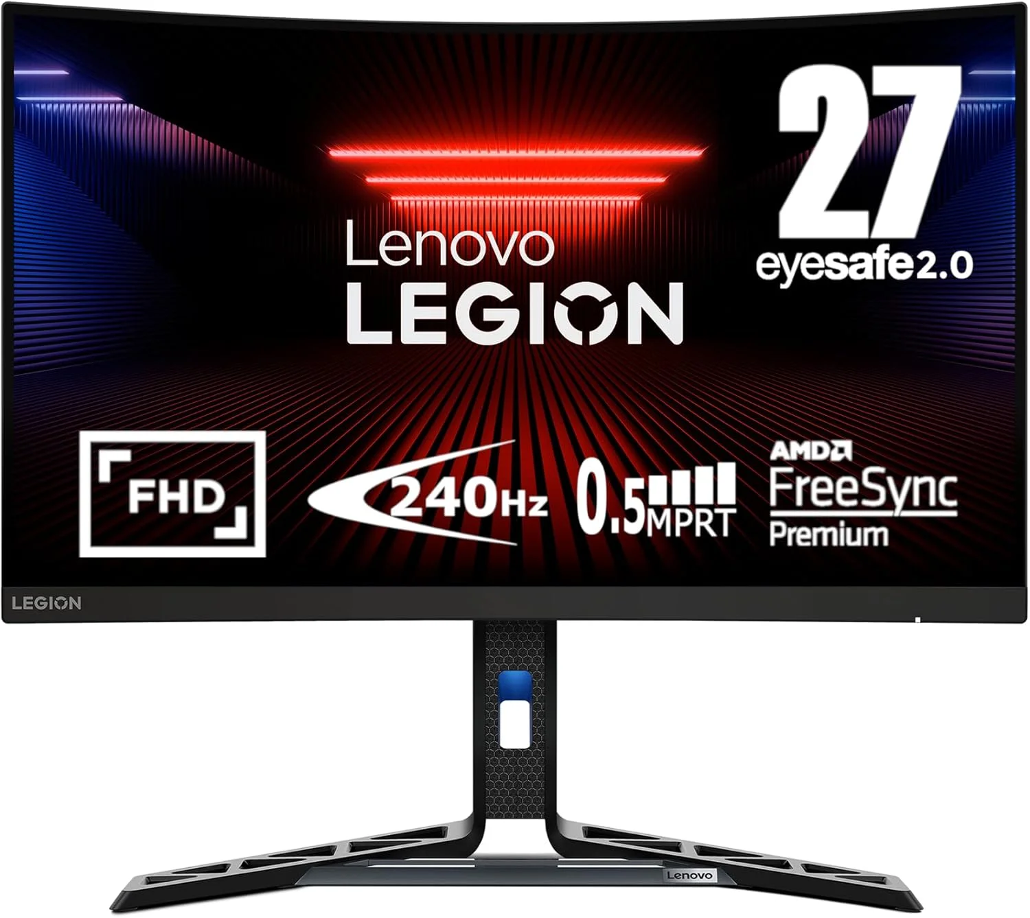 مانیتور گیمینگ لنوو Legion R27fc-30 - صفحه نمایش 27 اینچی FHD - 240Hz–280Hz - زمان پاسخگویی 0.5ms–6ms - AMD FreeSync Premium - VESA Adaptive Sync - پایه با قابلیت تنظیم ارتفاع/شیب/چرخش/محور - HDMI - DisplayPort - Audio