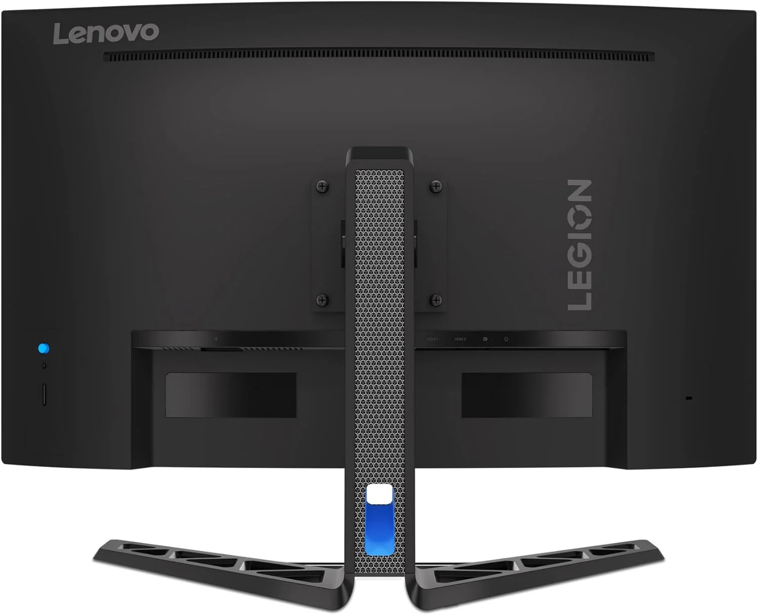مانیتور گیمینگ لنوو Legion R32qc-30 خمیده QHD VA با نرخ 180 هرتز و زمان پاسخگویی 0.5 میلی‌ثانیه، دارای HDMI 2.1، DisplayPort، AMD FreeSync، بلندگو، قابلیت تنظیم شیب، چرخش و ارتفاع