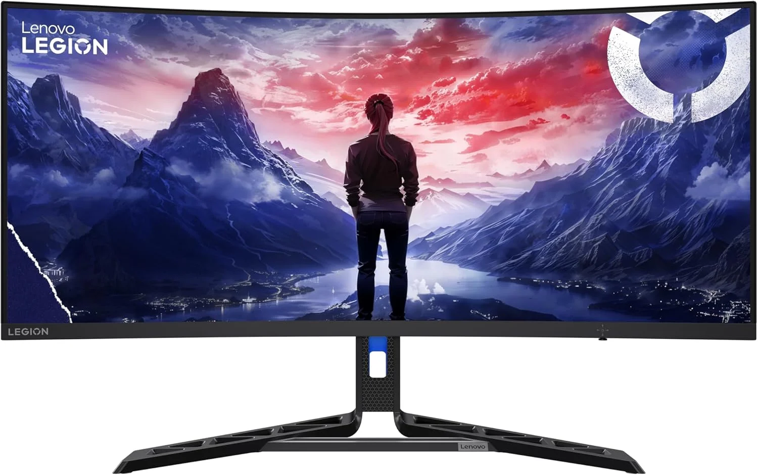 مانیتور گیمینگ خمیده 34 اینچی لنوو، R34W-30، WQHD (3440x1440)، انحنای 1500R، نرخ تازه سازی تا 180 هرتز، 99% sRGB، ضد تابش نور، قابلیت چرخش، تنظیم ارتفاع پایه، مشکی کلاغی، 3 سال گارانتی [67C7GACBAE]
