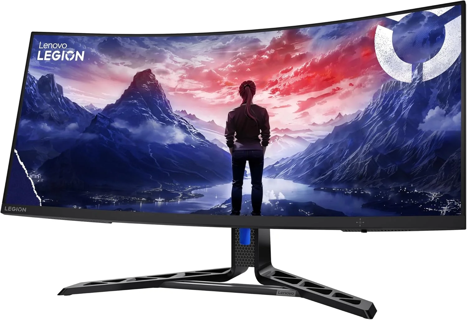 مانیتور گیمینگ خمیده 34 اینچی لنوو، R34W-30، WQHD (3440x1440)، انحنای 1500R، نرخ تازه سازی تا 180 هرتز، 99% sRGB، ضد تابش نور، قابلیت چرخش، تنظیم ارتفاع پایه، مشکی کلاغی، 3 سال گارانتی [67C7GACBAE]