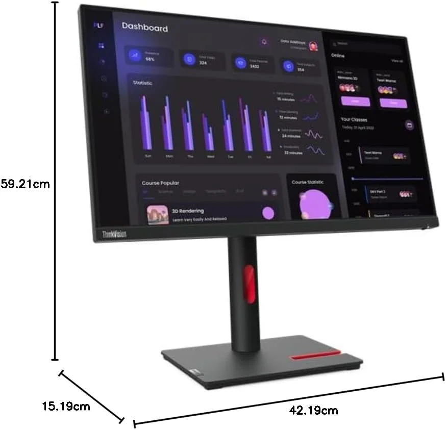 مانیتور 23.8 اینچی لنوو ThinkVision - مدل T24i-30