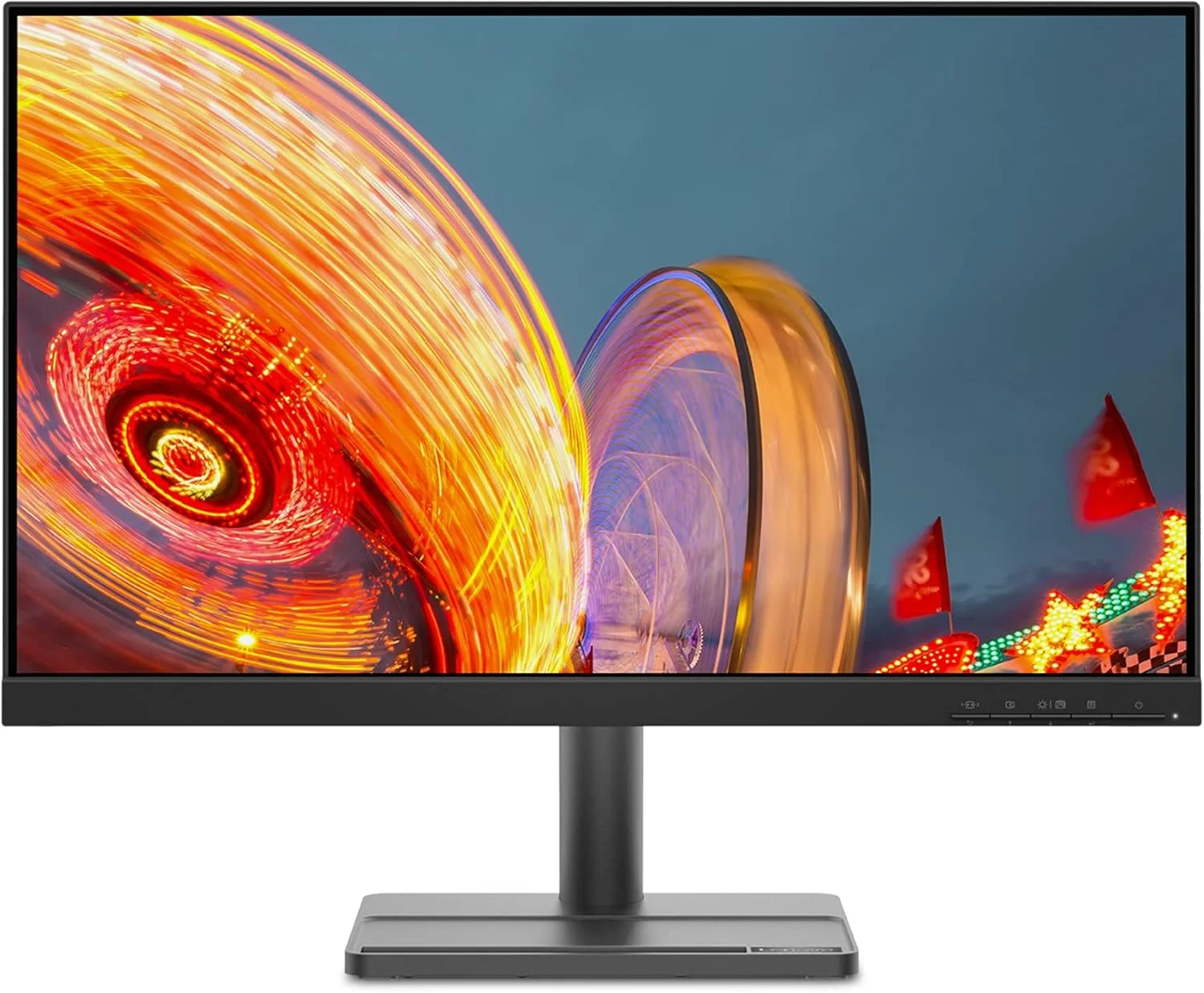 مانیتور 24 اینچی لنوو L24e 30، پنل VA، کیفیت FHD، زمان پاسخگویی 4 میلی‌ثانیه، نرخ تازه‌سازی 75 هرتز، AMD FreeSync، رزولوشن 1920x1080، قابلیت نصب VESA، طراحی Near Edgeless در 3 طرف، دارای گواهینامه Eye Comfort برای محافظت از چشم، مدل 66BCKAC2UK، رنگ مشکی (نسخه ارتقا یافته)
