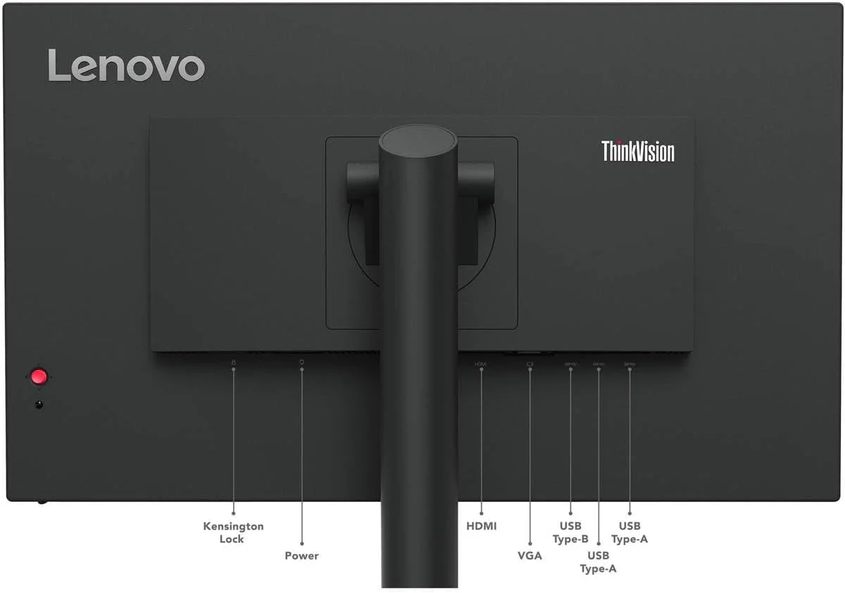 مانیتور ال ای دی 24 اینچی لنوو ThinkVision T24i-30 کلاس Full HD - 16:9 - مشکی کلاغی