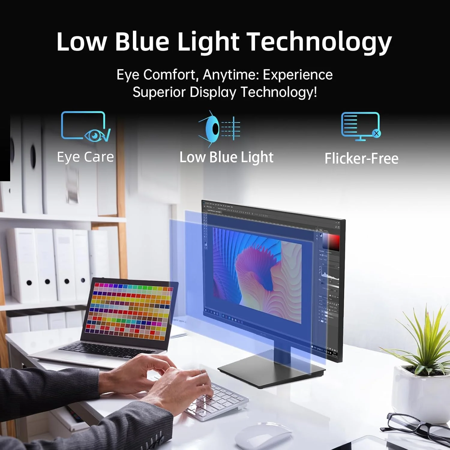 مانیتور 24 اینچ KTC - مانیتور گیمینگ 1080P 100Hz FreeSync با HDR10، قابلیت نصب VESA، قابلیت تنظیم شیب، طراحی ZeroFrame، پورت های HDMI، VGA، هدفون، مانیتور کار کامپیوتر برای دفتر مانیتور 24 اینچ KTC - مانیتور گیمینگ 1080P 100Hz FreeSync با HDR10، قابلیت نصب VESA، قابلیت تنظیم شیب، طراحی ZeroFrame، پورت های HDMI، VGA، هدفون، مانیتور کار کامپیوتر برای دفتر