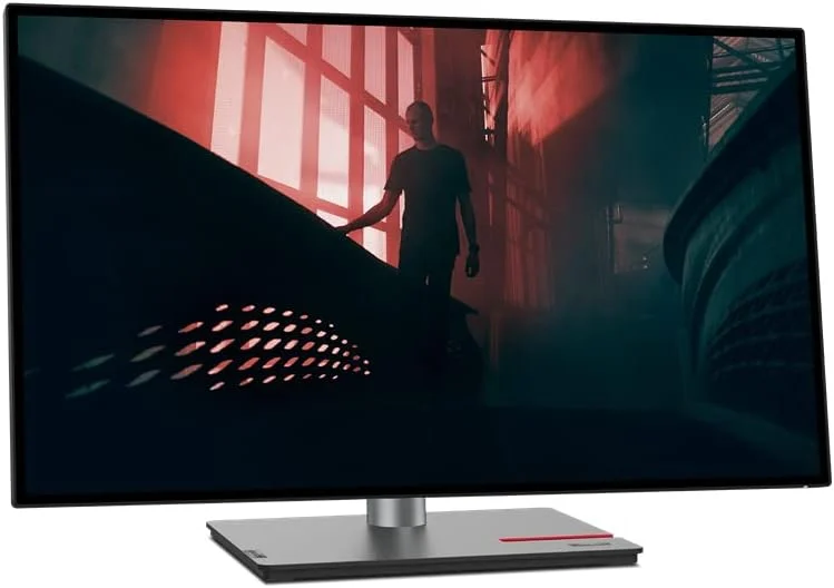 مانیتور لنوو ThinkVision P27h-30 با ابعاد 68.6 سانتی متر (27 اینچ)، رزولوشن 2560x1440 پیکسل Quad HD، پنل IPS، رنگ مشکی