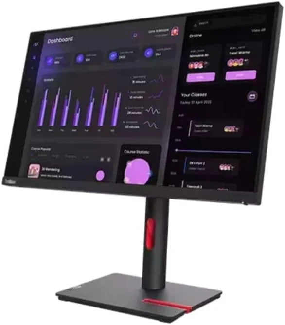 مانیتور 23.8 اینچی FHD لنوو ThinkVision T24i-30 | رزولوشن 1920x1080 | IPS | نرخ تازه‌سازی 60 هرتز | 6 میلی‌ثانیه | نور پس‌زمینه WLED | 1xHDMI، 1xDP، 1xVGA | قابلیت‌های شیب، بالا بردن، چرخش، چرخاندن | Eyesafe | مشکی کلاغی