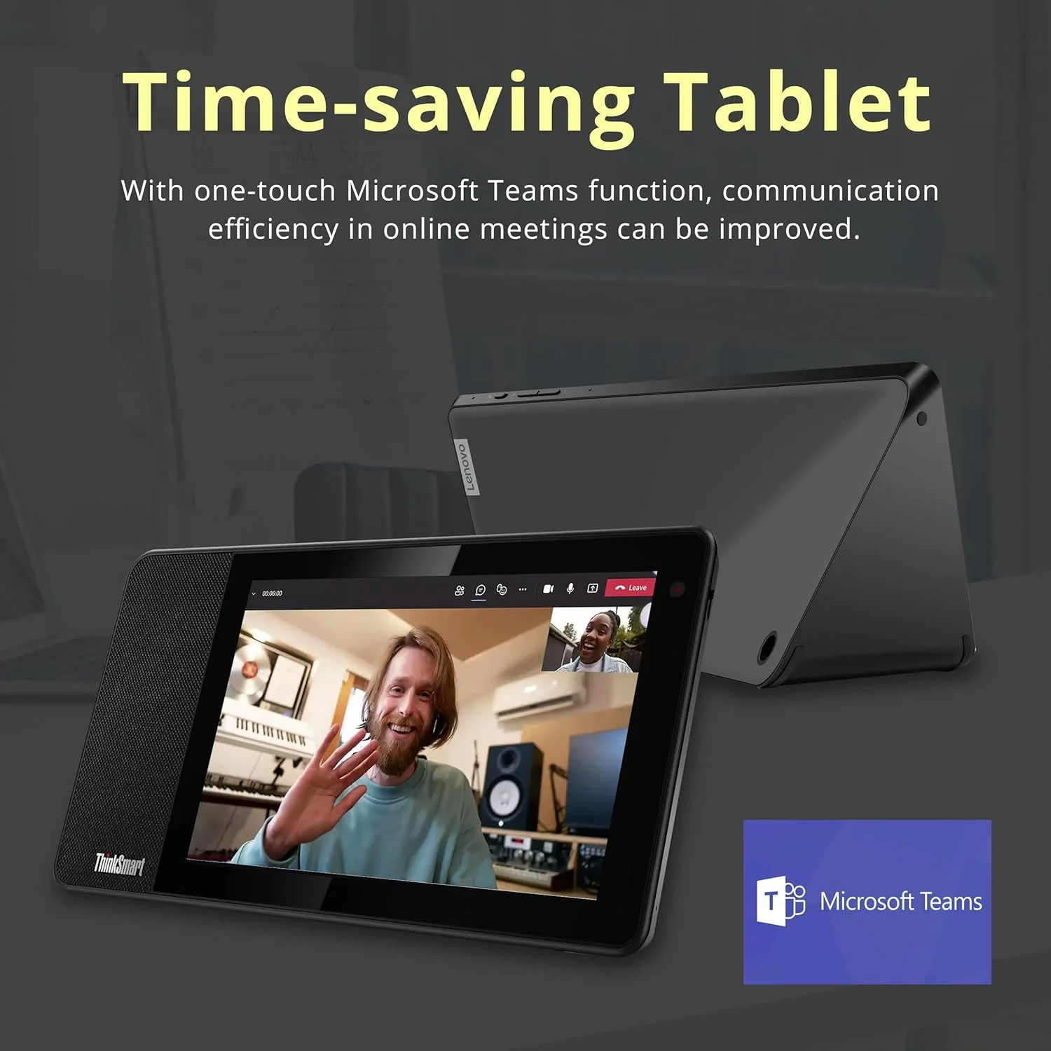 تجهیزات کنفرانس ویدیویی Lenovo ThinkSmart View ZA690000US - Full HD - شبکه بی سیم