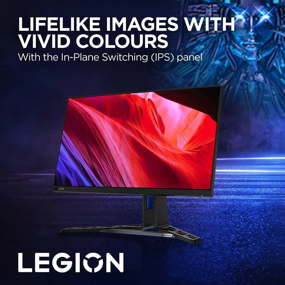 مانیتور گیمینگ 24.5 اینچی FHD لنوو Legion Y25-30 - IPS، 240 هرتز/280 هرتز OC، 0.5 میلی‌ثانیه، HDR400، AMD FreeSync Premium، 99% sRGB، هاب USB، بلندگوهای داخلی، 3 سال گارانتی لنوو