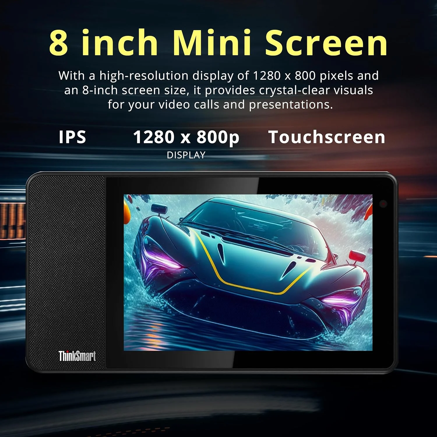 تجهیزات کنفرانس ویدیویی Lenovo ThinkSmart View ZA690000US - Full HD - شبکه بی سیم