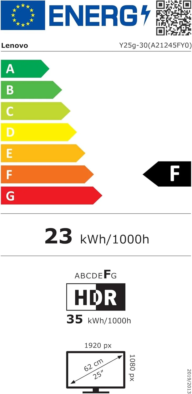 مانیتور گیمینگ 24.5 اینچی FHD لنوو Legion Y25-30 - IPS، 240 هرتز/280 هرتز OC، 0.5 میلی‌ثانیه، HDR400، AMD FreeSync Premium، 99% sRGB، هاب USB، بلندگوهای داخلی، 3 سال گارانتی لنوو