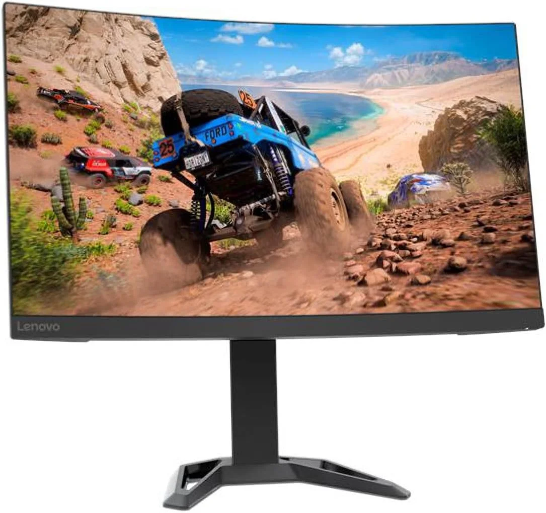 مانیتور گیمینگ خمیده 27 اینچی Lenovo G27c-30 FullHD VA، 165 هرتز، 1 میلی‌ثانیه، HDMI 2.0، DP 1.4، FreeSync Premium، بلندگوها، قابلیت تنظیم شیب/ارتفاع