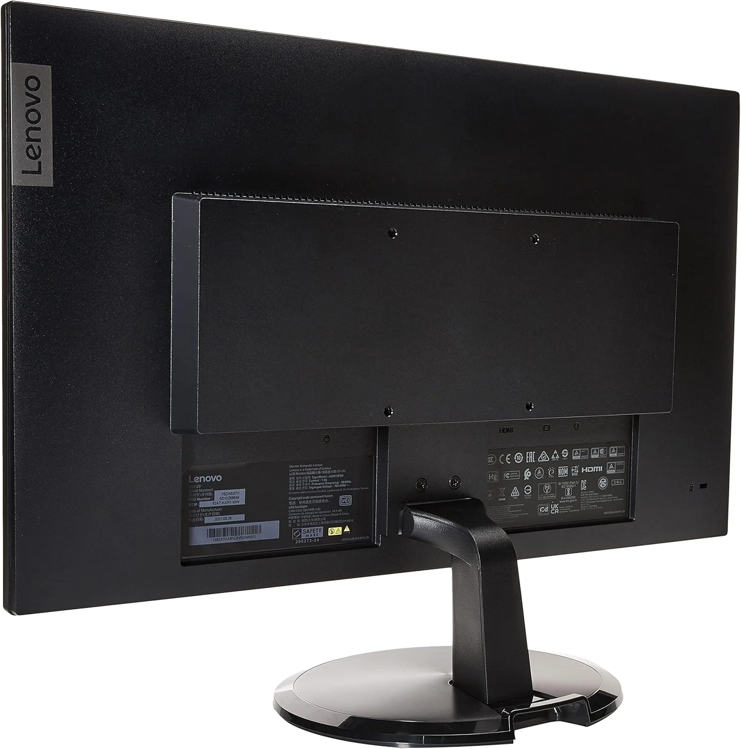 مانیتور 21.5 اینچی لنوو C22-20 با رزولوشن 1920X1080 و روشنایی 200 نیت (فقط ورودی HDMI)