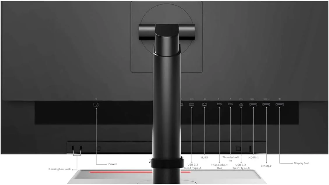 مانیتور 27 اینچی لنوو ThinkVision P27u-20 4K UHD WLED LCD - نسبت تصویر 16:9 - مشکی کلاغی مانیتور 27 اینچی لنوو ThinkVision P27u-20 4K UHD WLED LCD - نسبت تصویر 16:9 - مشکی کلاغی