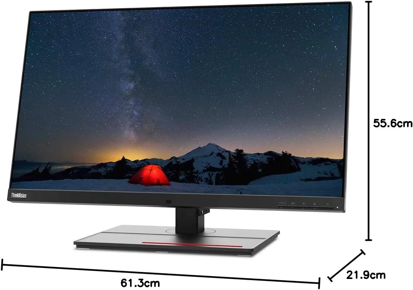 مانیتور 27 اینچی لنوو ThinkVision P27u-20 4K UHD WLED LCD - نسبت تصویر 16:9 - مشکی کلاغی مانیتور 27 اینچی لنوو ThinkVision P27u-20 4K UHD WLED LCD - نسبت تصویر 16:9 - مشکی کلاغی