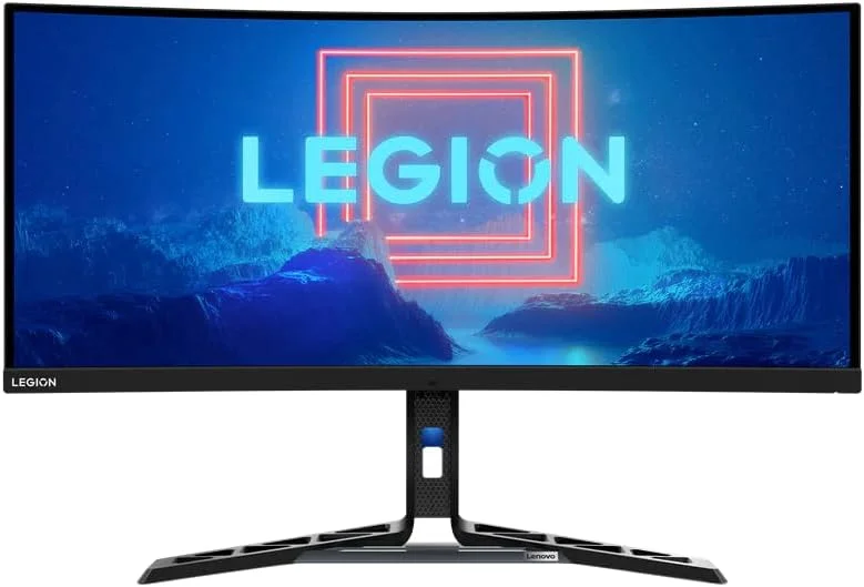 مانیتور گیمینگ خمیده 34 اینچی لنوو Legion Y34wz-30 WQHD - Mini-LED، نرخ نوسازی 165 هرتز/180 هرتز OC، زمان پاسخگویی 1 میلی‌ثانیه، DisplayHDR 1000، پوشش 99% sRGB، پوشش 95% DCI-P3، AMD FreeSync Premium Pro، بلندگوهای داخلی، 3 سال گارانتی لنوو