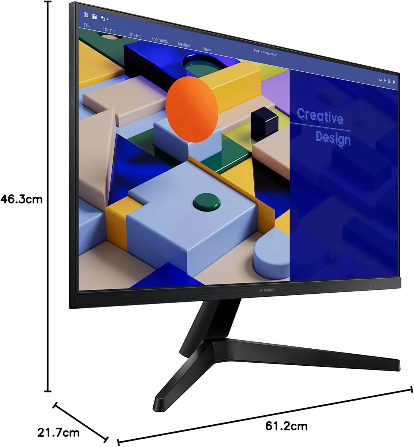 مانیتور 27 اینچی سامسونگ IPS Full HD 1080p 75Hz بدون حاشیه با HDMI و VGA - LS27C310
