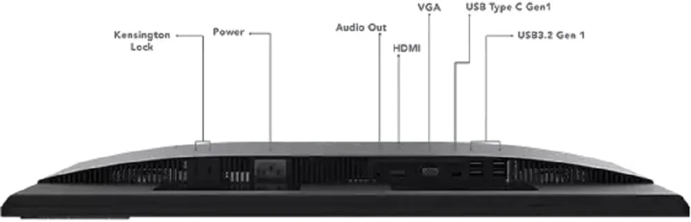 مانیتور 27 اینچی لنوو L27m-30 IPS FullHD با USB Type-C، وب کم، HDMI، VGA، مشکی - 66DEKAC2AE