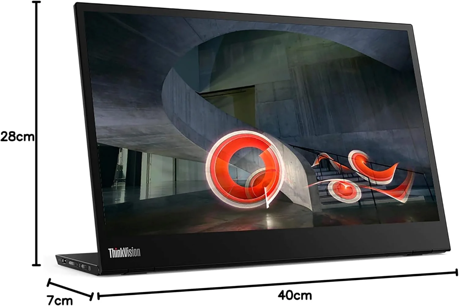 مانیتور 14 اینچی لنوو ThinkVision M14 مدل 61DDUAT6EU، مشکی