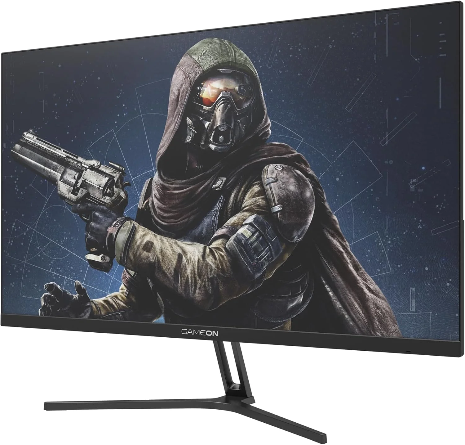 مانیتور گیمینگ جدید GAMEON 2025 با رزولوشن 1920x1080p، سایز 24 اینچ، مدل GOE24FHD165IPS، FHD IPS، نرخ تازه‌سازی 165 هرتز، زمان پاسخگویی 0.5 میلی‌ثانیه، دارای 2.1 HDMI، پشتیبانی از G-Sync و FreeSync، HDR، بلندگوهای داخلی، آماده برای کنسول [اختصاصی آمازون]