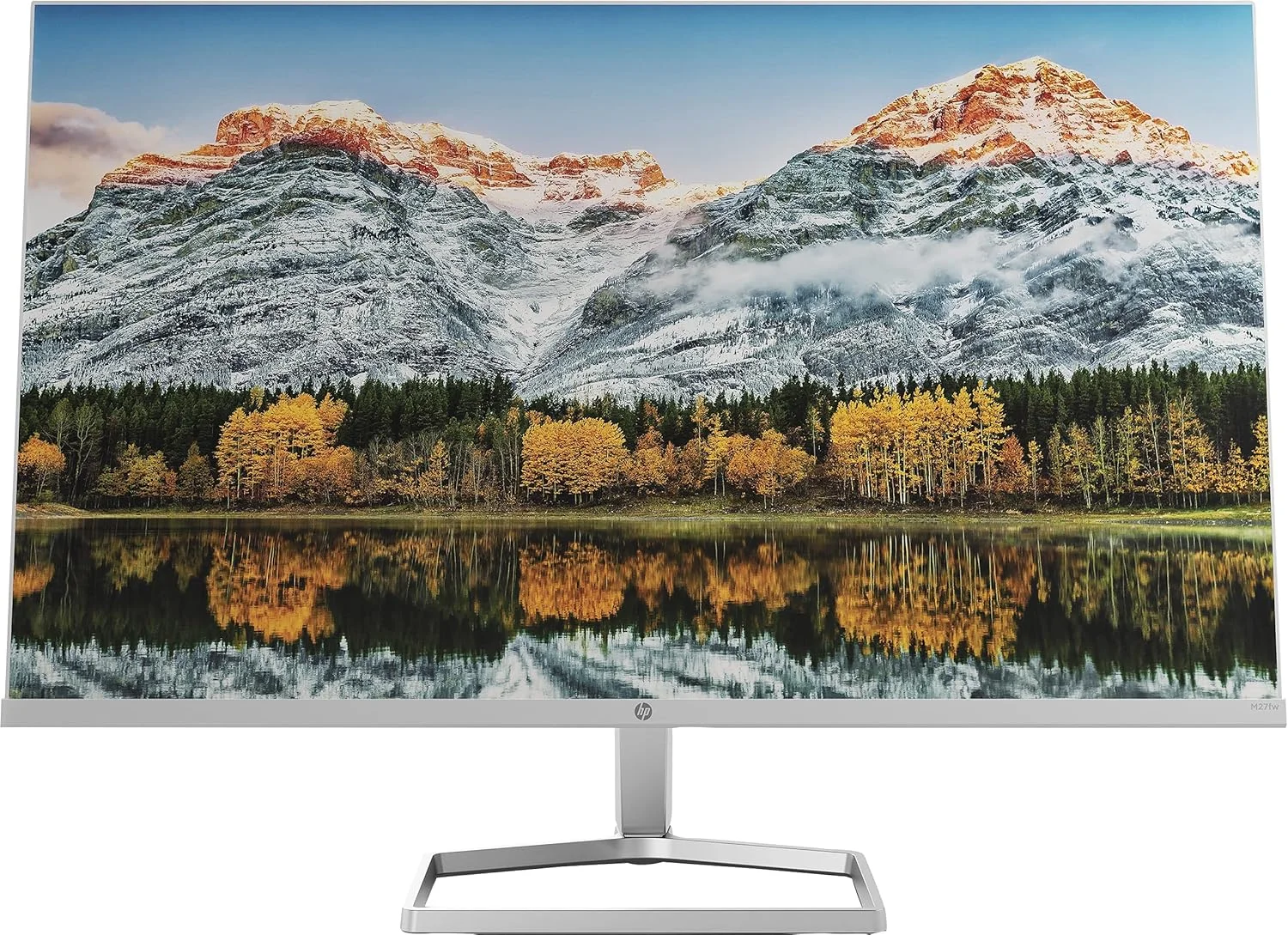 مانیتور 27 اینچی IPS LCD فول اچ دی HP M27fw با AMD FreeSync مدل 2021 - سفید نقره ای