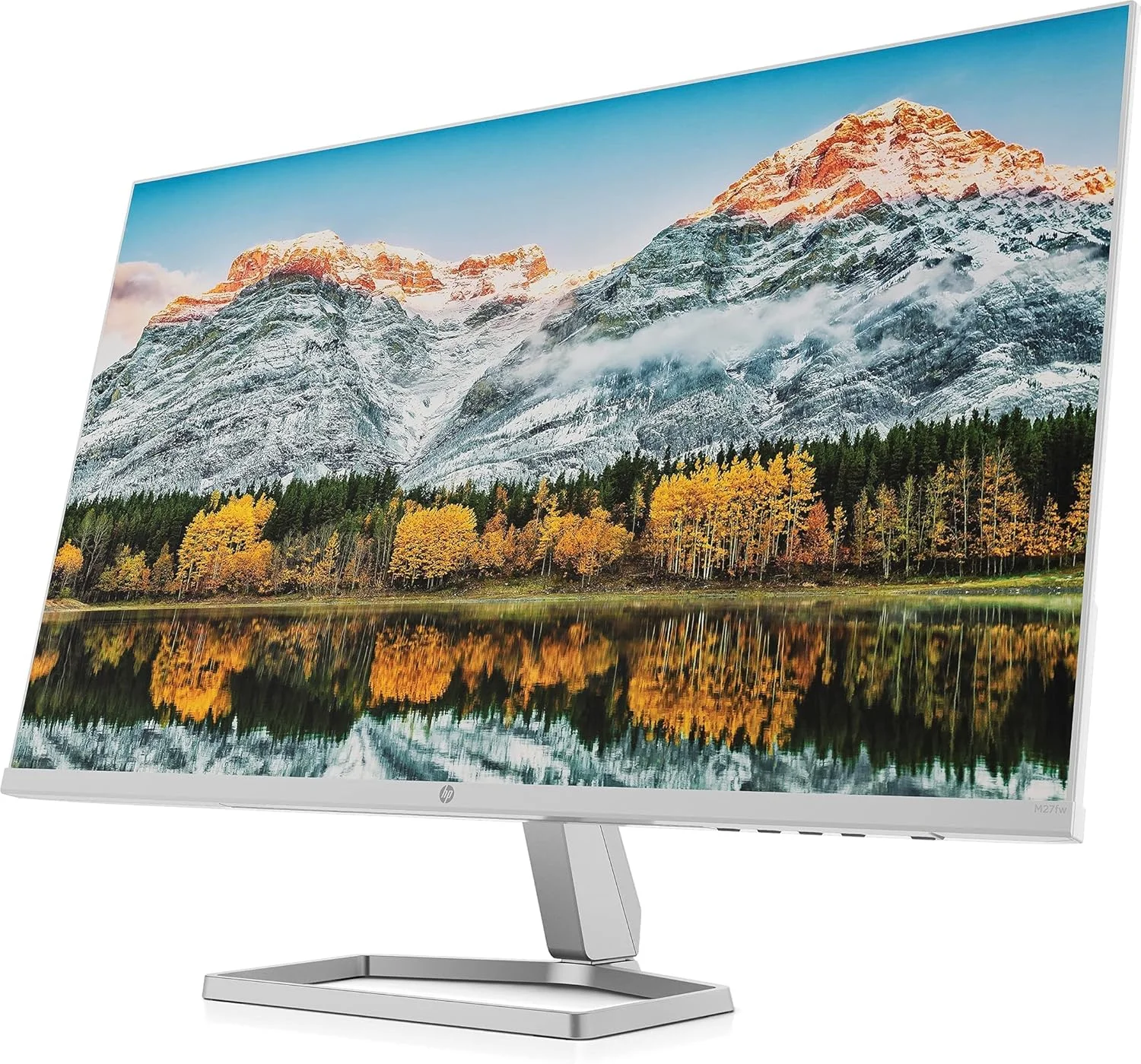 مانیتور 27 اینچی IPS LCD فول اچ دی HP M27fw با AMD FreeSync مدل 2021 - سفید نقره ای