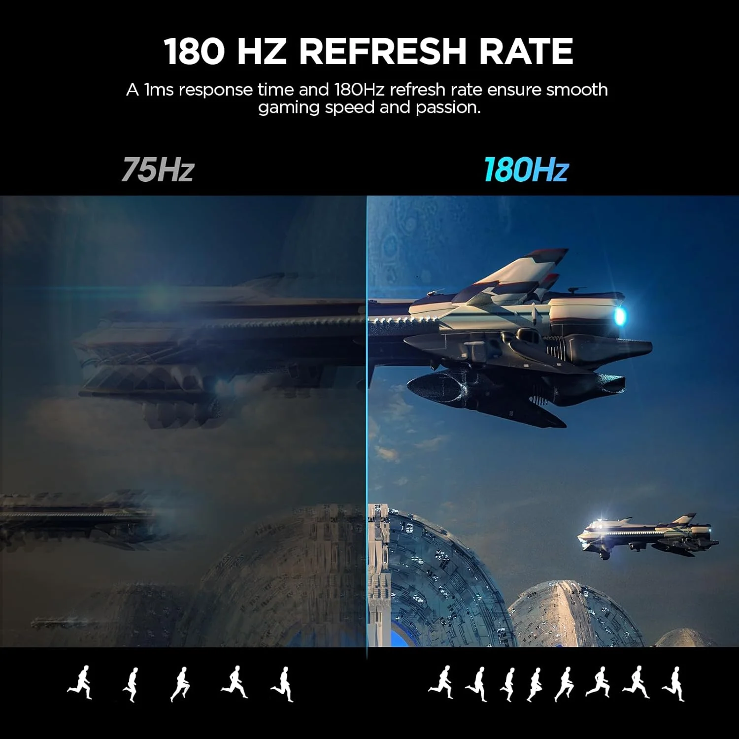 مانیتور گیمینگ 27 اینچی KOORUI، مانیتور خمیده FHD 1080P با نرخ تازه سازی 180 هرتز، پنل VA با زمان پاسخگویی 1 میلی ثانیه، انحنای 1500R، مانیتورهای PC با Adaptive Sync، دارای HDMI X2 /DP، سازگار با VESA، قابلیت تنظیم شیب، محافظت از چشم