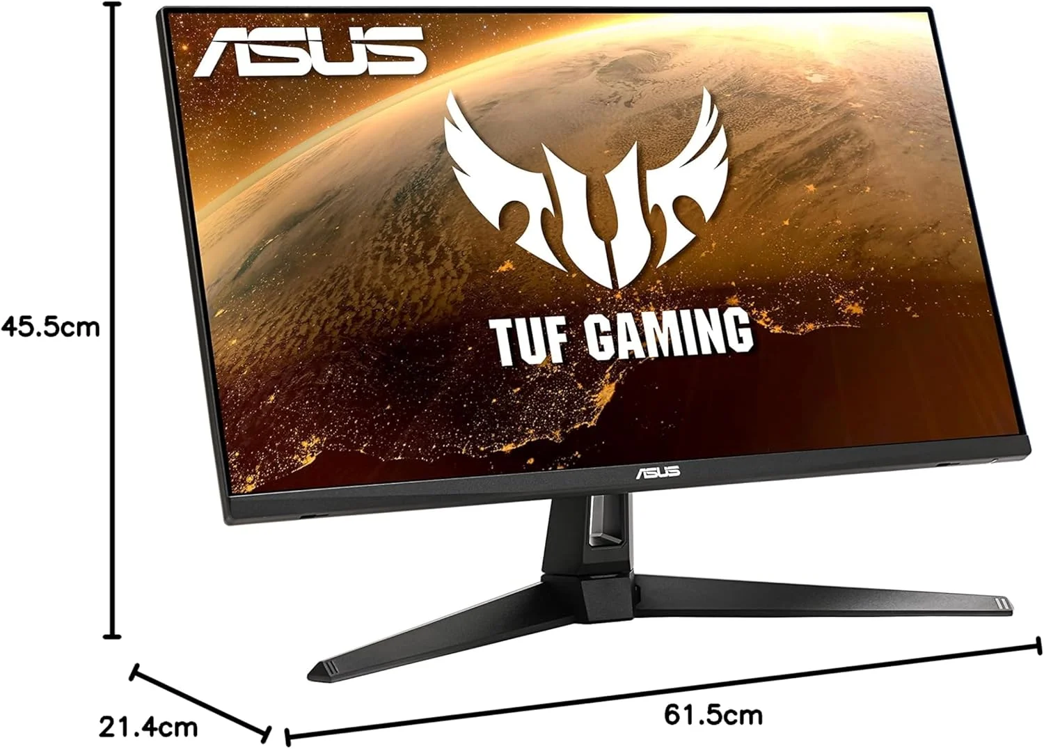 مانیتور گیمینگ ایسوس TUF Gaming VG27AQ1A – سایز 27 اینچ WQHD (2560 x 1440)، IPS، نرخ نوسازی 170 هرتز (بالاتر از 144 هرتز)، زمان پاسخگویی 1 میلی‌ثانیه MPRT، فناوری Extreme Low Motion Blur، سازگار با G-SYNC، HDR 10