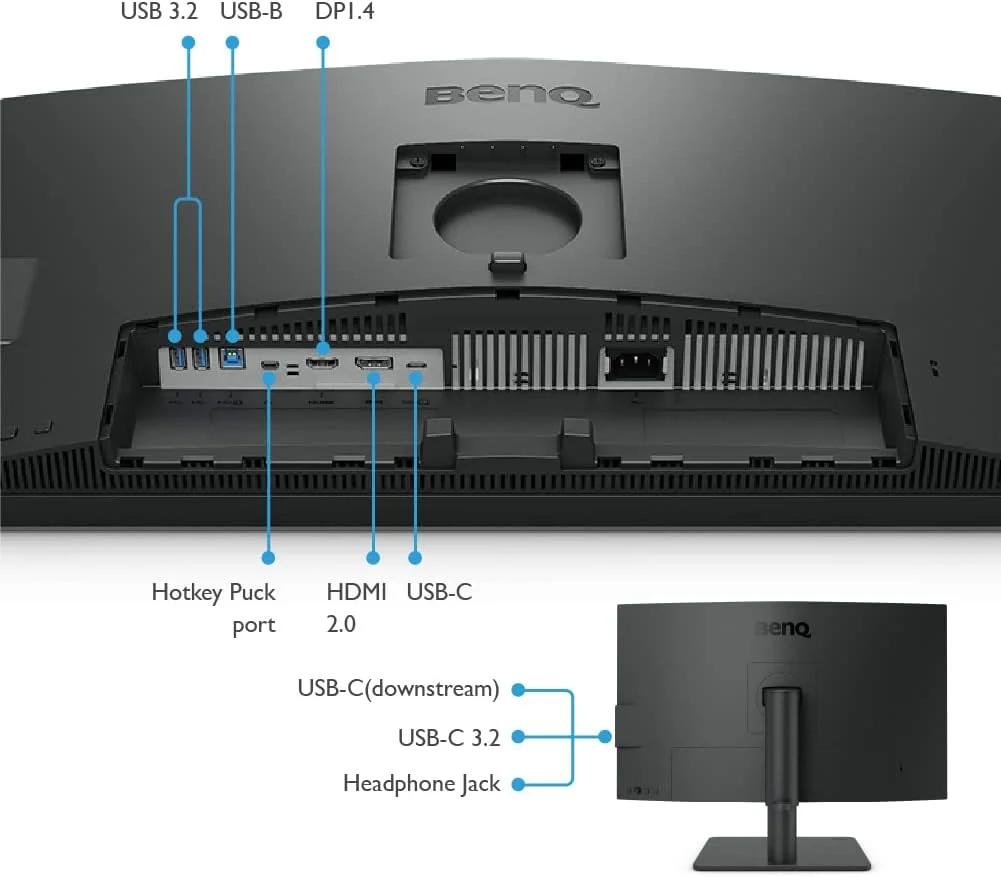 مانیتور 27 اینچی بنکیو PD2706U با رزولوشن 4K HDR، پوشش 99% REC709 و sRGB، پوشش 95% P3، تاییدیه Pantone Skintone، تاییدیه Calman، حالت CAD/CAM و انیمیشن، KVM، چرخش خودکار، PIP/PBP، هاب USB، HDMI، DP، USB-C (PD90W) (خاکستری تیره) مانیتور 27 اینچی بنکیو PD2706U با رزولوشن 4K HDR، پوشش 99% REC709 و sRGB، پوشش 95% P3، تاییدیه Pantone Skintone، تاییدیه Calman، حالت CAD/CAM و انیمیشن، KVM، چرخش خودکار، PIP/PBP، هاب USB، HDMI، DP، USB-C (PD90W) (خاکستری تیره)