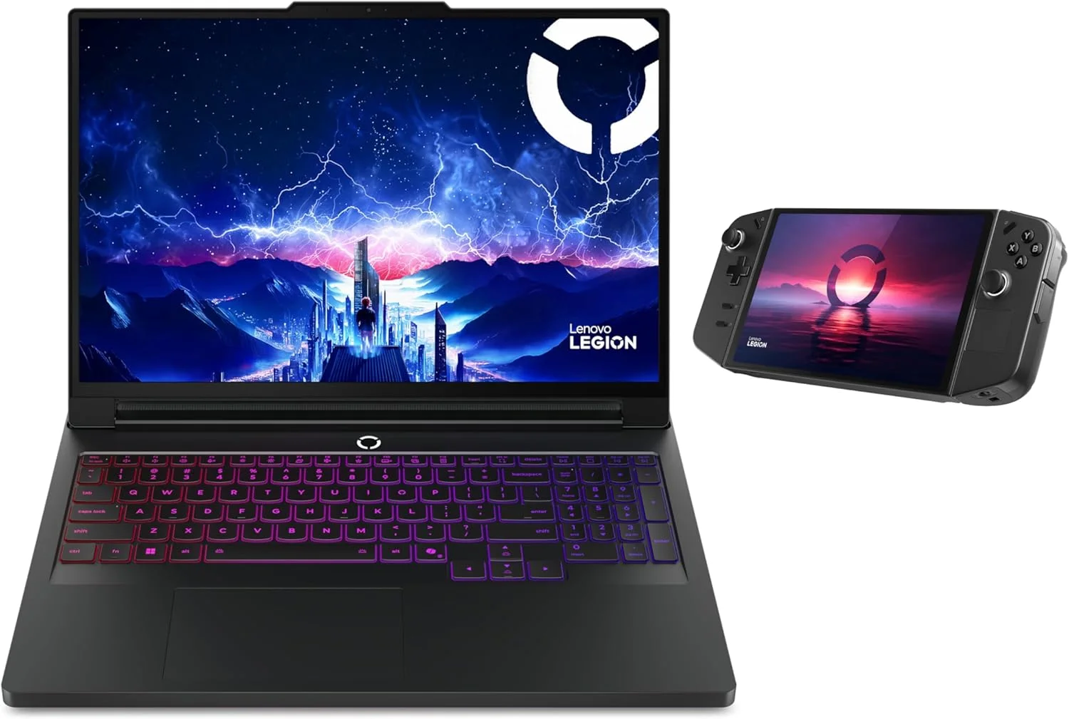 لپ تاپ لنوو Legion Pro 7 به همراه Legion GO RZ1-Extreme رایگان، پردازنده Intel Ultra9 275HX، کارت گرافیک 16GB RTX 5080، رم 64GB، حافظه SSD 2TB، ویندوز 11 + 2 سال خدمات Premium Care برای Legion Pro 7