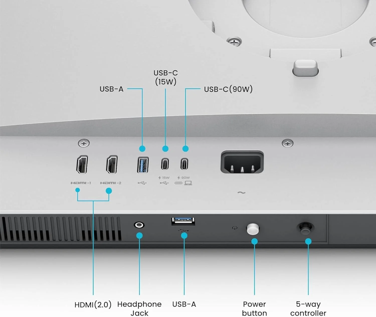 مانیتور 32 اینچی 4K بنکیو مدل MA320U با رزولوشن 3840x2160 برای MacBook® Pro/Air، دارای دو پورت USB-C، توان تحویل 90 وات، تطبیق رنگ Mac، هاب USB، کنترل روشنایی و صدا روی Mac، پایه قابل تنظیم ارتفاع و شیب، طیف رنگی P3 مانیتور 32 اینچی 4K بنکیو مدل MA320U با رزولوشن 3840x2160 برای MacBook® Pro/Air، دارای دو پورت USB-C، توان تحویل 90 وات، تطبیق رنگ Mac، هاب USB، کنترل روشنایی و صدا روی Mac، پایه قابل تنظیم ارتفاع و شیب، طیف رنگی P3