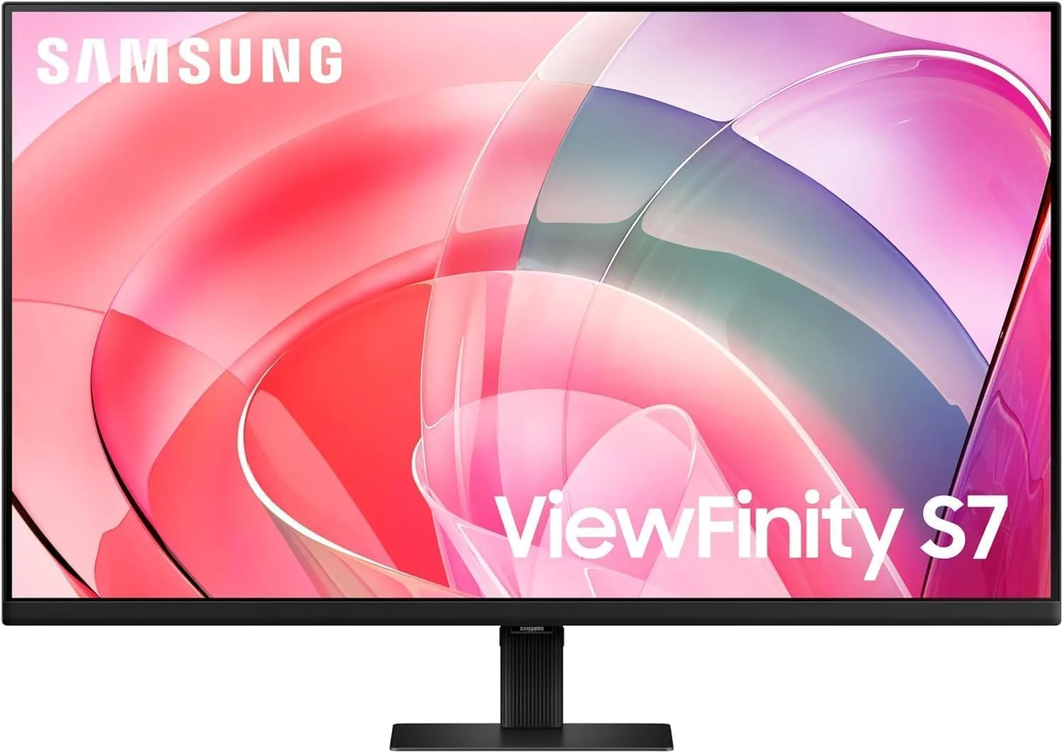 مانیتور 27 اینچی سامسونگ ViewFinity S7 (S70D) سری 4K UHD با رزولوشن بالا، HDR10، پورت های متعدد، پایه با نصب آسان، مراقبت پیشرفته از چشم، LS27D702EANXGO، 2024