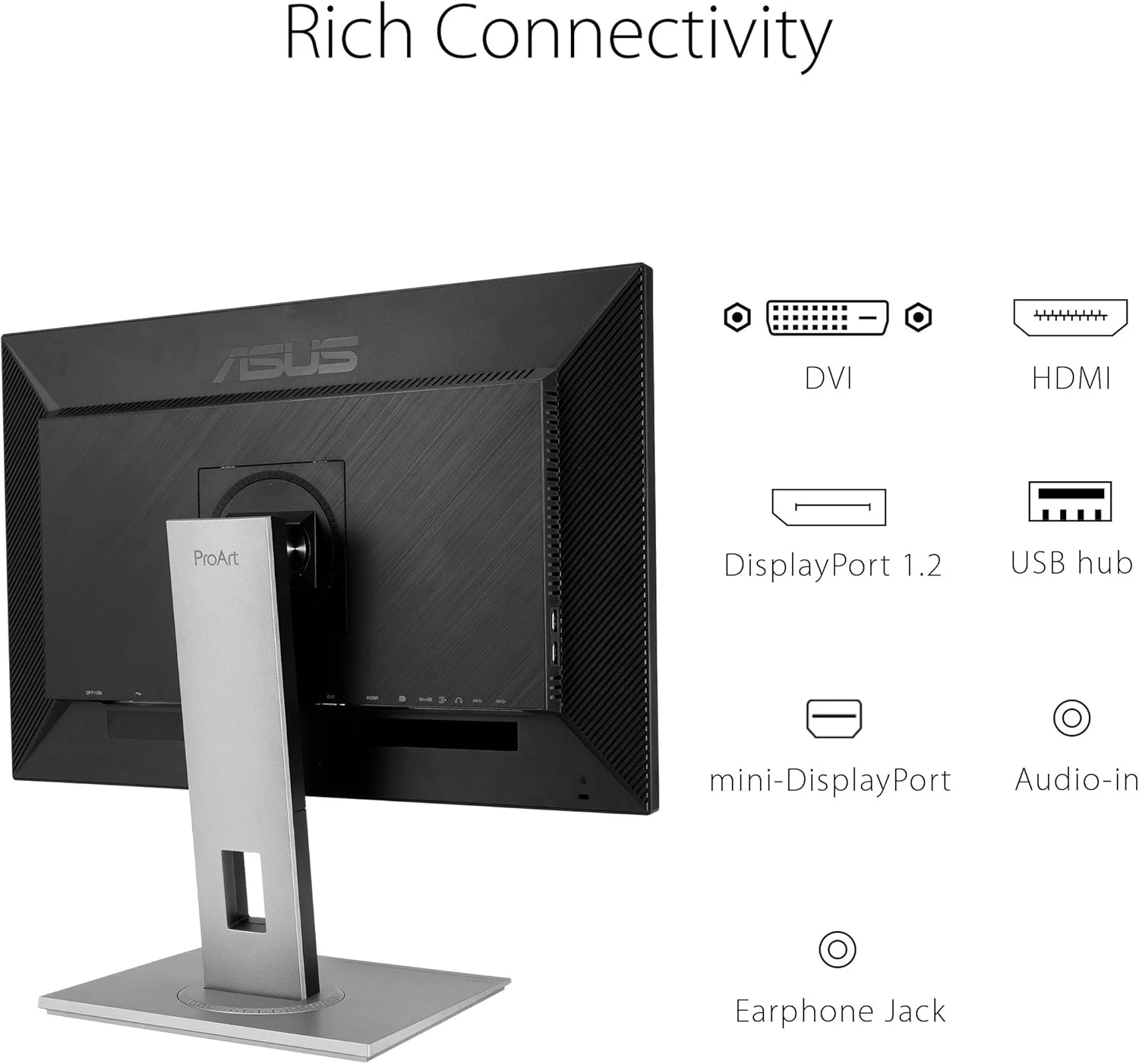 مانیتور حرفه ای ASUS ProArt Display PA278QV - 27 اینچ، IPS، WQHD (2560 x 1440)، 100% sRGB، 100% Rec. 709، دقت رنگ ΔE < 2، تایید شده توسط Calman، ProArt Preset، ProArt Palette، پایه ارگونومیک