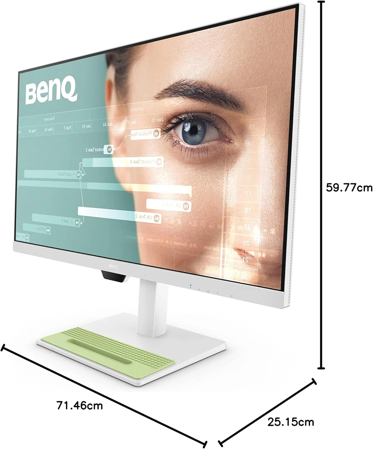 مانیتور 31.5 اینچی BenQ GW3290QT با کیفیت QHD و پنل IPS، پورت USB-C، طراحی ارگونومیک، فناوری محافظت از چشم، بلندگوهای دارای فیلتر نویز، میکروفون با قابلیت حذف نویز، پایه اختیاری GC01 با عملکردهای مختلف، قابلیت Daisy Chain و تنظیم ارتفاع