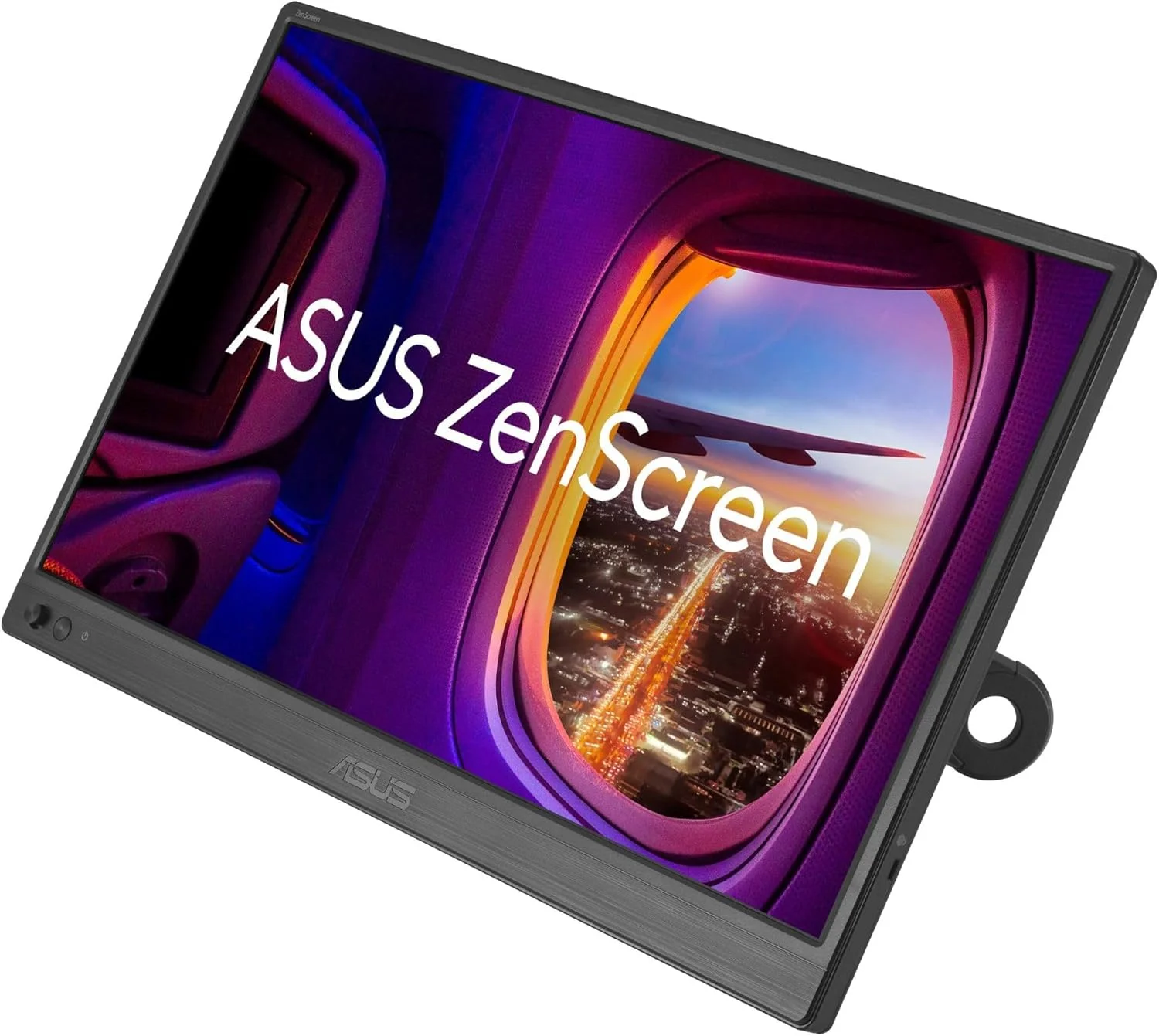 مانیتور قابل حمل 16 اینچی USB ایسوس ZenScreen مدل (MB169CK) - Full HD، IPS، دو پورت USB-C، Mini-HDMI، مراقبت از چشم، بدون پرش تصویر، فیلتر نور آبی، سطح ضد تابش، پایه 360 درجه، 3 سال گارانتی