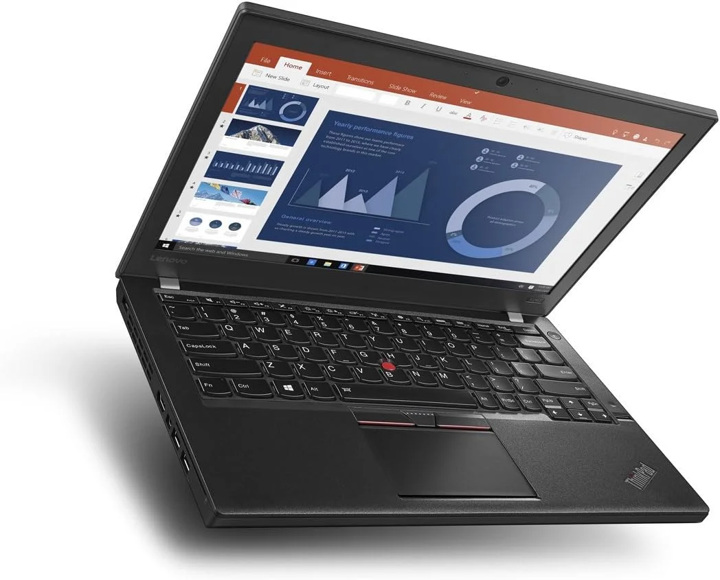 لپ تاپ تجاری لنوو Thinkpad X260 (بازسازی شده) - 20F60093US (صفحه نمایش 12.5 اینچی IPS، پردازنده Intel i5-6300U 2.4GHz، رم 8 گیگابایتی DDR4، حافظه SSD 256 گیگابایتی، بلوتوث 4.1، ویندوز 7/10 پرو 64 بیتی)