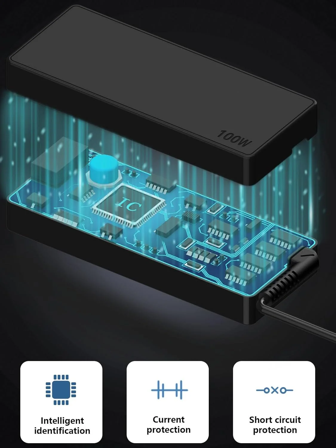 شارژر جهانی لپتاپ Mixyaceh PD 100W 90W آداپتور برق USB C، سیم برق Type C سازگار با MacBook Lenovo Dell HP Gateway Asus Acer Samsung LG Sony Monitor TV دستگاههای Type C مدل C0077 شارژر جهانی لپتاپ Mixyaceh PD 100W 90W آداپتور برق USB C، سیم برق Type C سازگار با MacBook Lenovo Dell HP Gateway Asus Acer Samsung LG Sony Monitor TV دستگاههای Type C مدل C0077