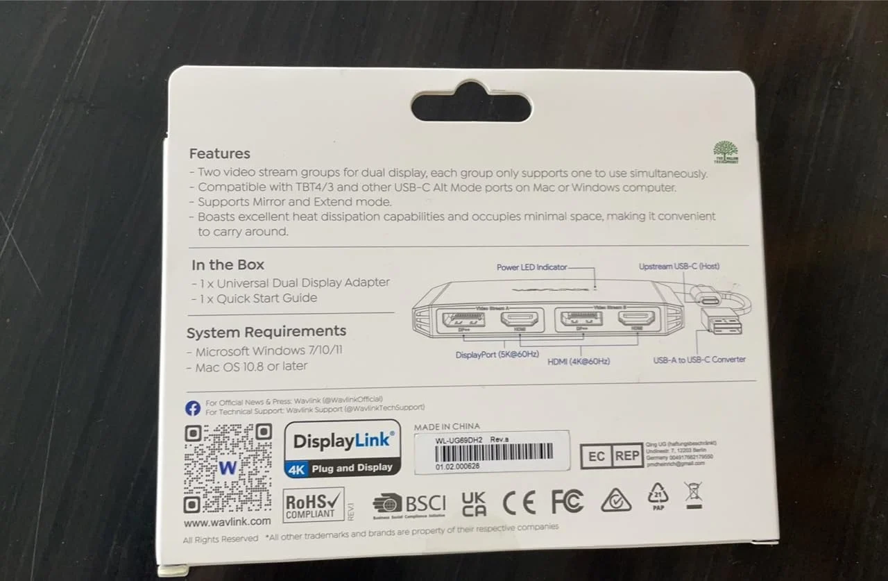 آداپتور USB 3.0/USB C به DisplayPort و HDMI ویولینک، هاب مانیتور دوگانه 5K/4K با نرخ 60 هرتز DisplayLink برای Dell HP Surface Lenovo، سازگار با ویندوز و M1/M2 Mac (نقره ای) آداپتور USB 3.0/USB C به DisplayPort و HDMI ویولینک، هاب مانیتور دوگانه 5K/4K با نرخ 60 هرتز DisplayLink برای Dell HP Surface Lenovo، سازگار با ویندوز و M1/M2 Mac (نقره ای)