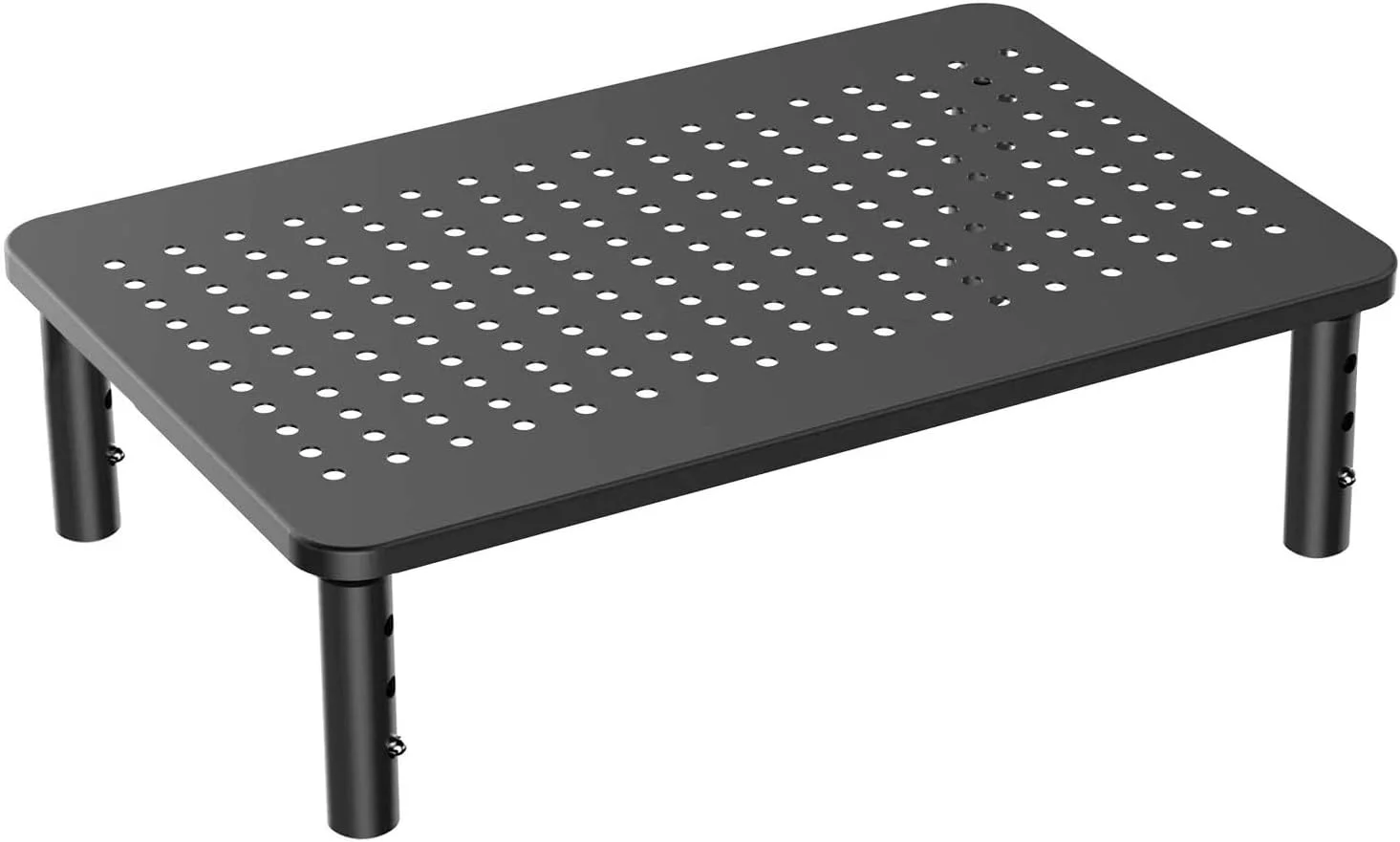 پایه مانیتور و لپ تاپ قابل تنظیم Spnor با روکش لاستیکی ضد لغزش و ساختار فلزی مستحکم و ارتفاع قابل تنظیم (مشکی)