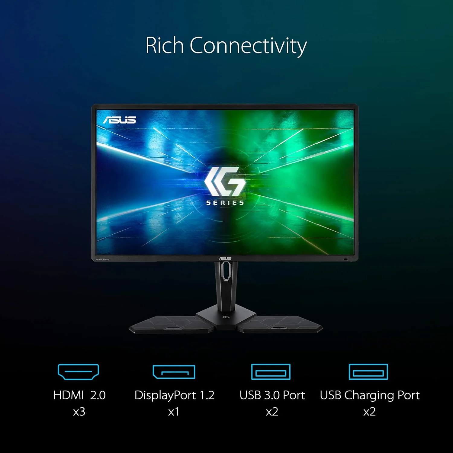 مانیتور گیمینگ کنسول ایسوس CG32UQ Wled/Va 31.5 اینچ، 3840 در 2160 پیکسل، مشکی