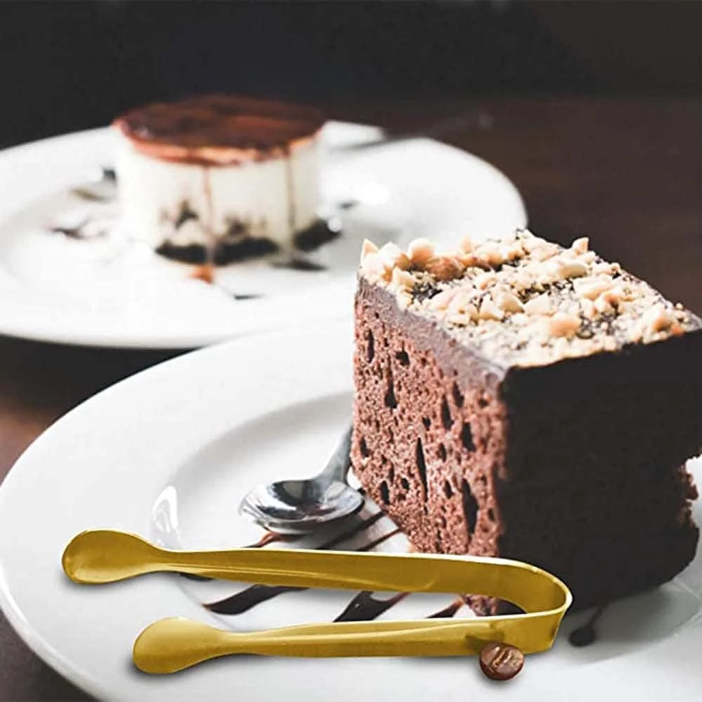 ست 10 عددی انبرهای غذا از جنس استیل ضد زنگ KASTWAVE - آب نبات سنگی، سرو مینی، یخ، انبرهای کوچک مربعی برای مهمانی چای، کافی شاپ و آشپزخانه (طلایی) ست 10 عددی انبرهای غذا از جنس استیل ضد زنگ KASTWAVE - آب نبات سنگی، سرو مینی، یخ، انبرهای کوچک مربعی برای مهمانی چای، کافی شاپ و آشپزخانه (طلایی)